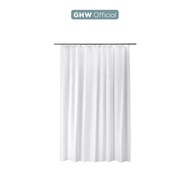 MUST HAVE SWITZERLAND BJRSN White Bathroom Shower Curtain 180x200 White Shower Curtain, BJ1288