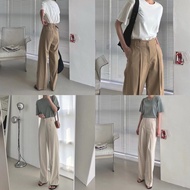 Lamagie Femme Black Wide Leg Suit Pants 25”/26”