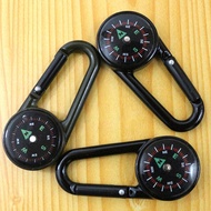 Compass Keychain Navigation Keychain Portable Compass and Temperature Gauge Carabiner for Hiking Bac