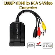 HDMI To RCA S-Video HD Video Converter AV CVBS Adapter For Pc PS3 TV STB Vhs Camera Vcr Blue-Ray DVD