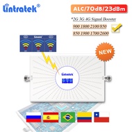 Lintratek 2026 New Upgraded 2G 3G 4G Signal Booster AGC 70dB 23dBm GSM 900 LTE/DCS 1800 WCDMA 2100 C