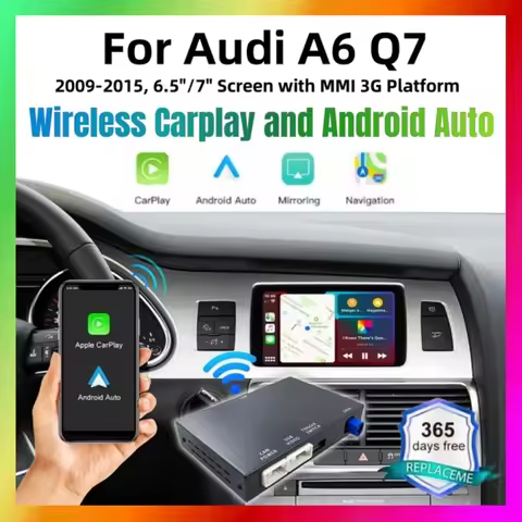 OEM Screen Upgrade Decoder Box for Audi A6,Q7 2009-2015, 6.5"/7" Screen, MMI 3G with CarPlay & Andro