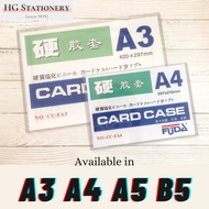 A3/A4/A5/B5 Size Clear Transparent Plastic Hard Card Show Case