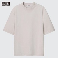 Uniqlo AIRism 棉質寬版圓領T恤 五分袖 M號 455359