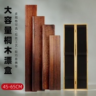 Paulownia Float Box Wooden Float Storage Box Solid Wooden Fish Float Fishing Gear 45/50/55/65CM Floa