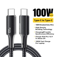 Essager USB Type C To Type C Cable 100W PD Fast Charging USB C To USB C Charger Cord C To C Wire for