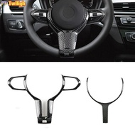 【TWILIGH】ABS Carbon Steering Wheel Cover Trim for BMW F Chassis F22 F30 F32  for F10 F12 F15