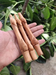 Pipa once kayu cendana wangi model pring petuk / bambu petuk 12 cm