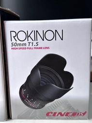 SamYang Rokinon 50mm t1.5 電影鏡頭 Canon EF mount