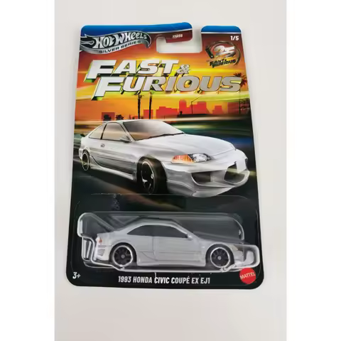 2026 New Original Hot Wheels Fast and Furious 25th Anniversary 1993 HONDA CIVIC COUPE EX EJ1 Hotwhee