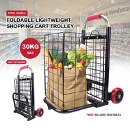 Foldable Lightweight Shopping Cart Trolley 2 Wheel /6 Wheel Multipurpose Portable Market Moving Trol