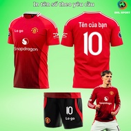 ( Sesame elastic fabric) Red Mu Club home football shirt 2024/2025, football shirt with name and num