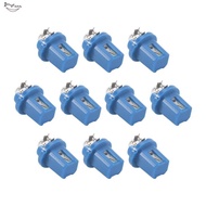 10Pcs LED Bulb Meter Dash B8-5D T5 Lamp with Holder Blue Tuning Auto Car Light