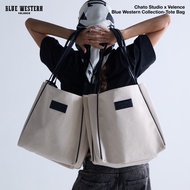 CHATO STUDIO x VELENCE Tote Bag BLUE WESTERN