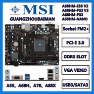 MSI A68HM-P33 V2 / A68HM-E33 V2 AMD A68H AMD FM2 A78 A88XM-E35 A88X FM2+ DDR3  Motherboard