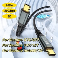 KY34 Gold plated PD 100W USB 3.2 20Gbps ThunderBolt 3 Type C to C Cable 8K@60Hz USB C Data Cord For 