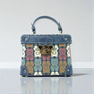 Henneybear Morning kissH1242 ลายBrick Bear กระเป๋าถือ กระเป๋าสะพายข้าง พร้อมสายสะพาย