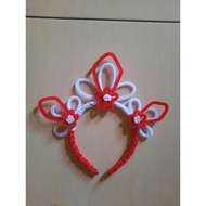 K.9 White red headband / August headband / August 17 headband