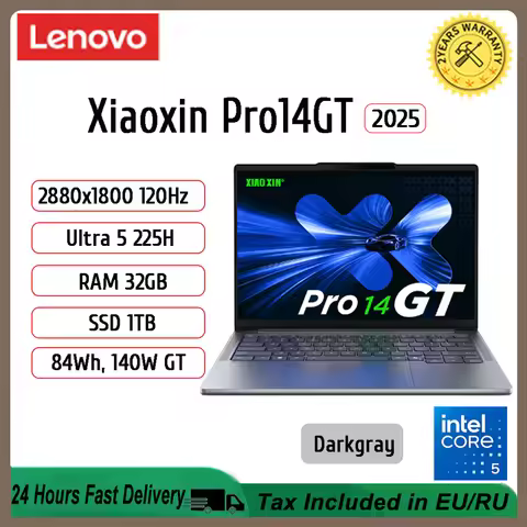 2025 Lenovo Xiaoxin Pro 14 GT U5 225H/U9 285H ARC 130T/140T 14inch 2.8K OLED 120Hz Screen Notebook