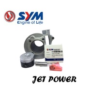(100% ORIGINAL) SYM JET POWER CYLINDER BLOCK ASSY BLOK SET KIT PISTON JETPOWER JET-POWER JET POWER 1