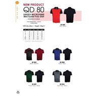 QD80 OREN SPORT UNISEX MICROFIBER MINI EYELET POLO SHIRT