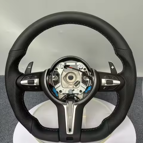 Flat Bottom Full Leather For BMW F12 F13 F11 F10 F06 F20 F21 F22 F30 F31 F32 F33 F34 F36 F01 F80 E81