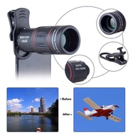 ☽✖APEXEL Universal 18x25 Monocular Zoom HD Optical Cell Phone Lens Observing Survey 18X telephoto le