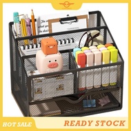 [CloudsMiles] 1Pcs Metal Desktop Organizer Metal Shelf Locker Stationery Organizer
