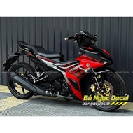 REMOVABLE STICKER 155 EXCITER 155 RED BLACK CAR STICKER