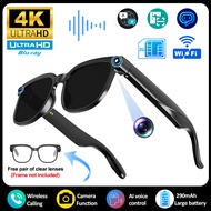 2026 4K HD AI Smart Glasses New Bluetooth Call Voice Assistant Control Chat GPT 800MP Camera AI Tran
