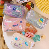 PINLESG Star Pencil  Portable Large capacity Stationery Box Kawaii School Pencil Cases Pencil Pouch