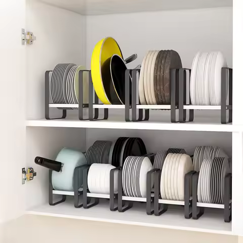 Kitchen Storage Rack Pot Lid Rack Cooking Plate Soup Spoon Rack Pot Lid Dish Rack Kitchen Accessorie