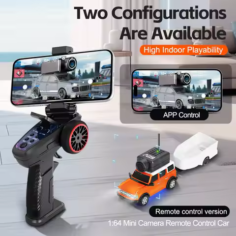 WLtoys 6405-C Mini RC Cars 1:64 With 720P FPV Camera Wifi APP Control 2.4G Remote Control Camera Car