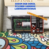 RAM SODIM LAPTOP RX7 DDR3L 8GB 1600Mhz PC12800 1.35V