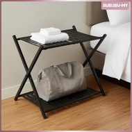 [BububuMY] Luggage Holder Folding Support Sturdy Baggage Rack Bedroom Organizer for Home Hotel Suitc