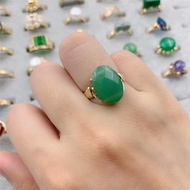 Us gold 10k Authentic jade ring