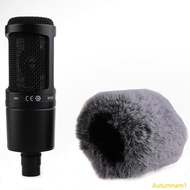 Autumnan1 Microphone Furry Windscreen Muff Microphone Wind Cover For AT2020 Microphone