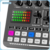 [mojotorw7] Professional Audio Mixer Digital Mixer Stereo Portable DJ Sound Mixer for Guitar Music C