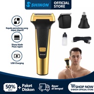 SHINON SH-7710 Set Alat Cukur Kumis Jenggot Pria All in One / Alat Cukur Rambut Elektrik Original / Alat Cukur Rambut / Alat Cukur Rambut Elektrik / Jenggot / Kumis / Mesin Cukur Portable / Trimmer Elektrik