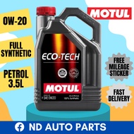 MOTUL 0W20 3.5L FULL SYNTHETIC ENGINE OIL FREE OIL FILTER