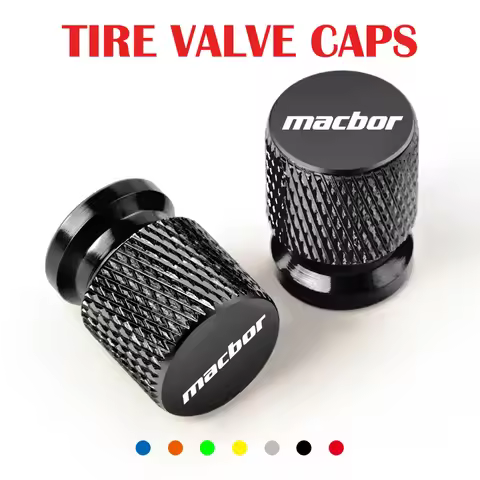 2PCS Motorcycle CNC Tire Valve Stem Cover Cap Plugs For Macbor Montana XR1 XR5 500 Rockster flat 125