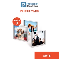 Personalised Photo Tiles (Set of 3) (Wall &amp; Home Decor) [e-voucher] [Photobook Singapore]