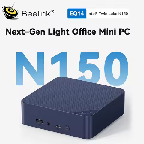 Beelink Mini PC EQ13 Intel N100 EQ14 N150 16GB DDR4 500G SSD Win11 Support 4K WIFI6 BT5.2 Light Offi