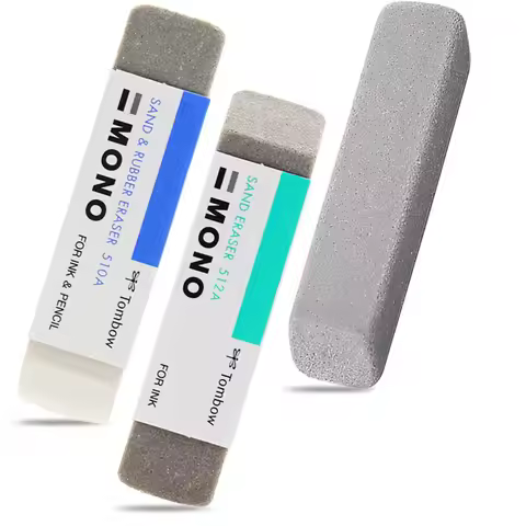 TOMBOW Mono Eraser ES-512A/ES-510A For Sand Eraser Scrub Rubber Double Head Ink Remover highlight Sc