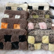 Coin purse, mini fur bag, fur purse bag Coin Pouch