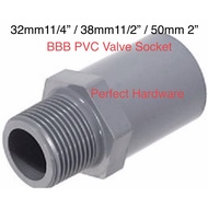 BBB PVC Valve Socket 32mm 11/4''/ 38mm 11/2" / 50mm 2''