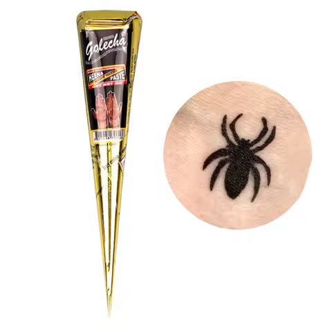GOLECHA 25gram Black Henna Cones Indian Henna Tattoo Paste For Temporary Tattoo Body Art Mehndi Body