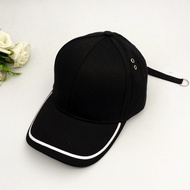 Men's Baseball Cap Stripe Frame Black And White Cap Cotton Korean Fashion Men's Cap Outdoor Sunscree