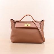 HERMES(愛馬仕) 2424 29 37金棕色 Togo皮/Swift皮 Y刻 金扣