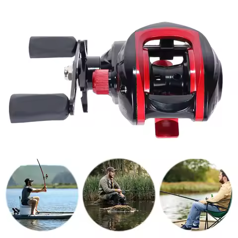 Baitcasting Fishing Reel 7.2/1 Gear Ratio Casting Reel Magnetic Brake System Fishing Wheel Right Lef